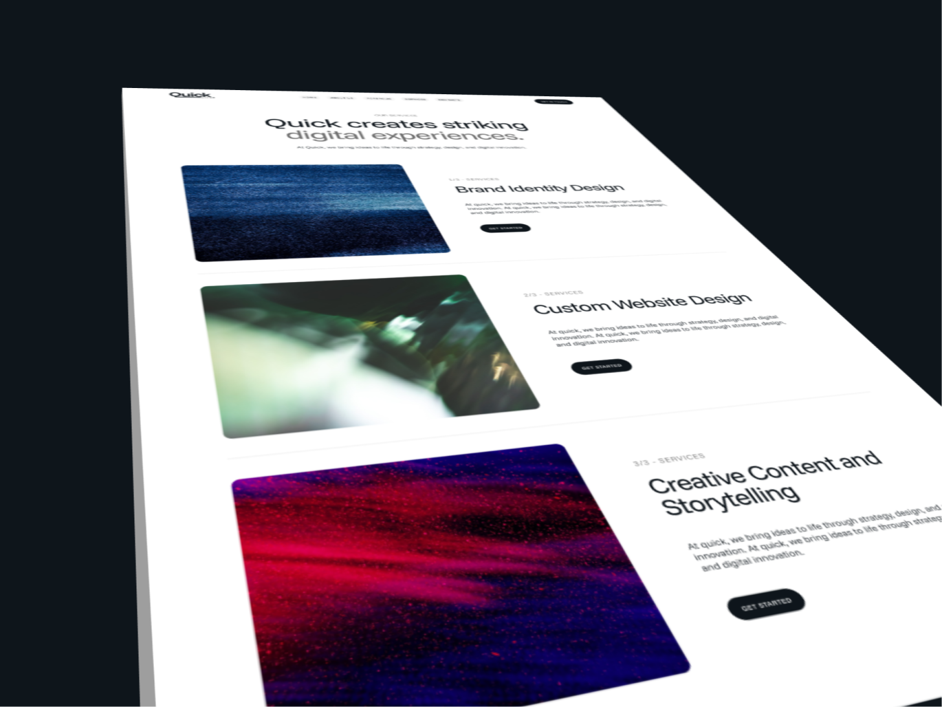 Present your services with multiple layout options
